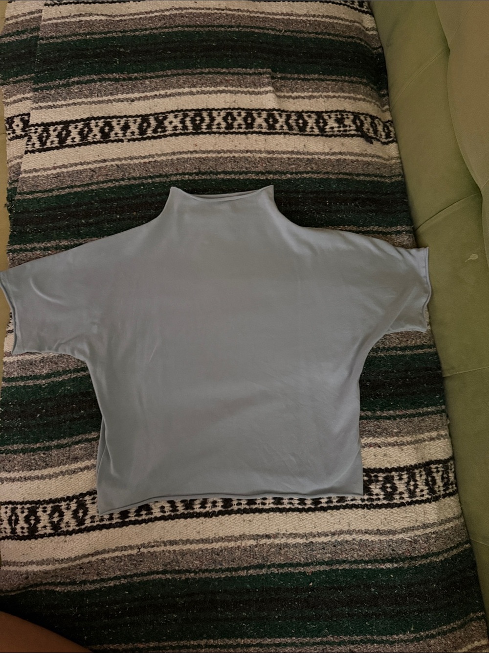 Skims Raw edge Hem Mock Neck Top - medium